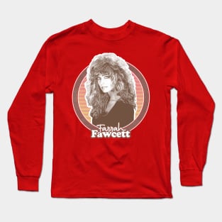 Farrah Fawcett // Retro Fan Art Design Long Sleeve T-Shirt